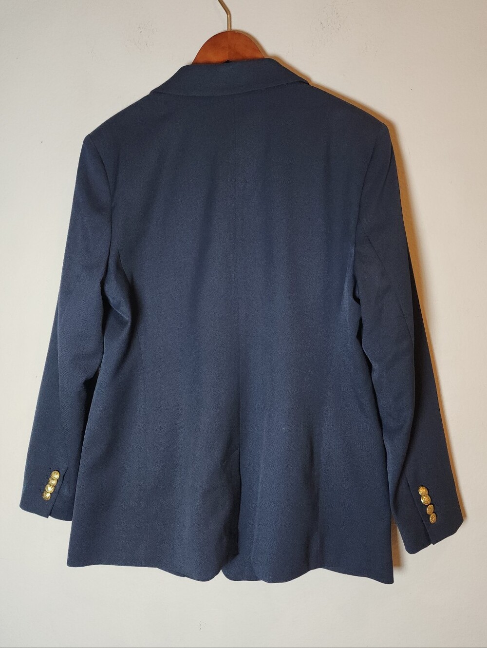 NWT Banana Republic Navy Blue Blazer Jacket Double Breasted Women's Size 16 - Picture 4 of 16